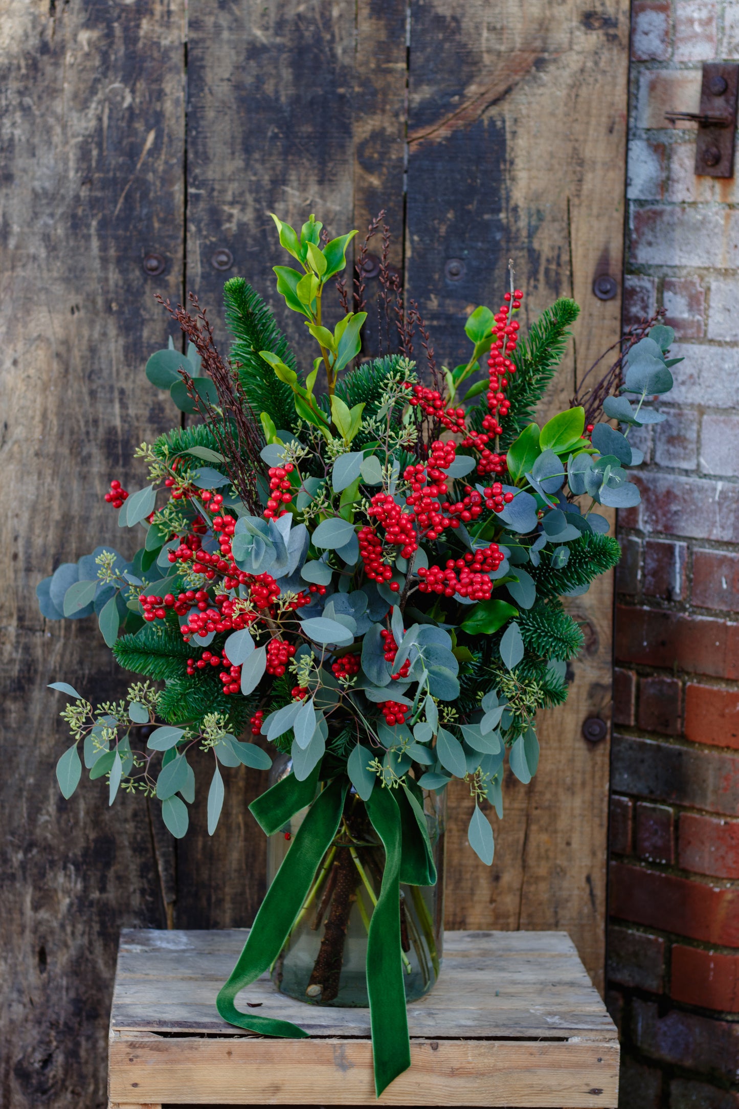 Seasons Greetings Vase Arrangement