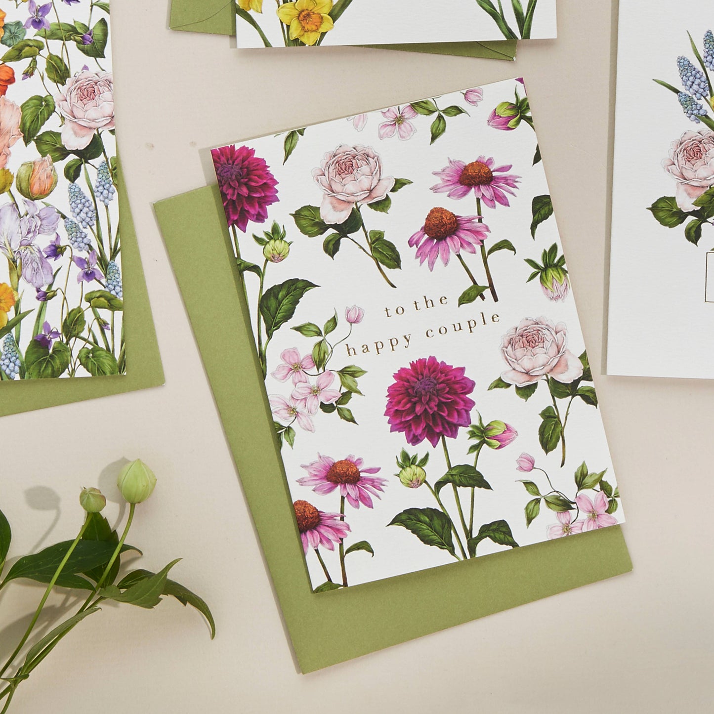 Bountiful Blooms To the happy couple Card