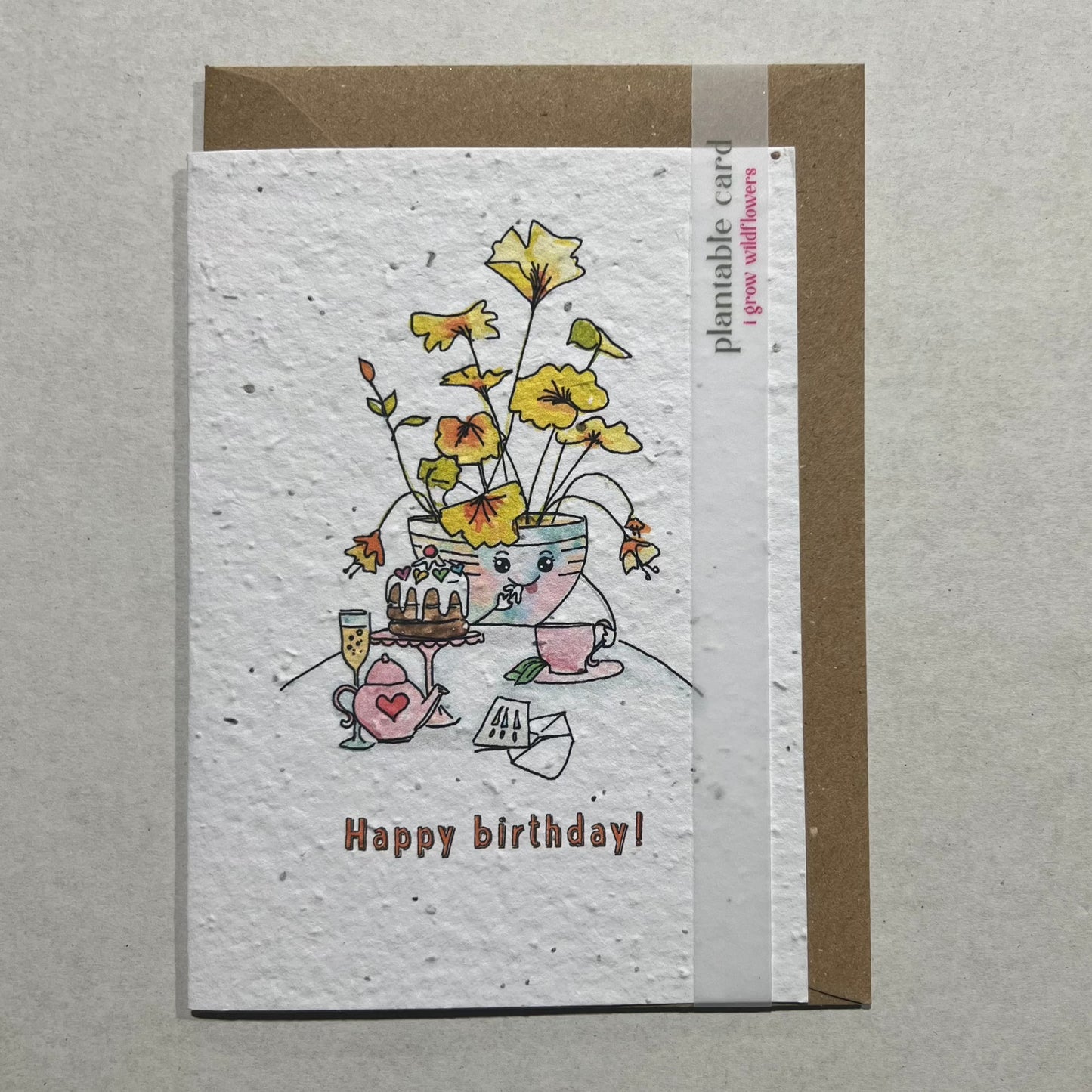 Happy Birthday Tea Party Card