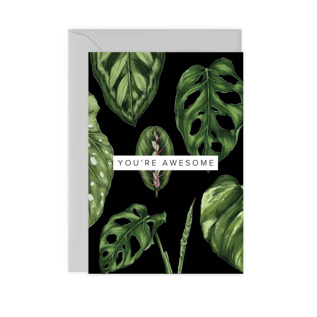 Houseplants You're Awesome Card