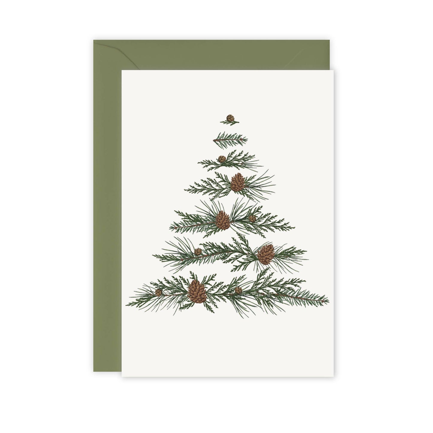 Catherine Lewis Design - Festive Foliage - Xmas Tree - Christmas Card