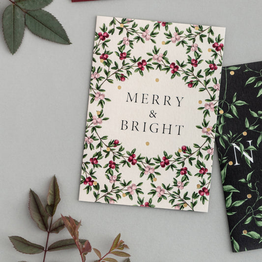 Catherine Lewis Design - Merry Nouveau - Merry & Bright - Christmas Card